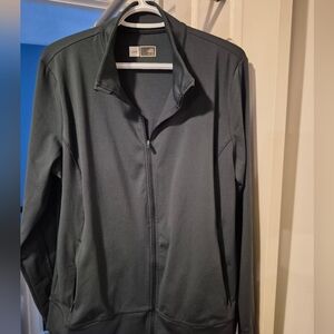 Women's Forest Green Jacket, Size Xxl, Ptp 23#, 2 Zippered Pockets On Sides